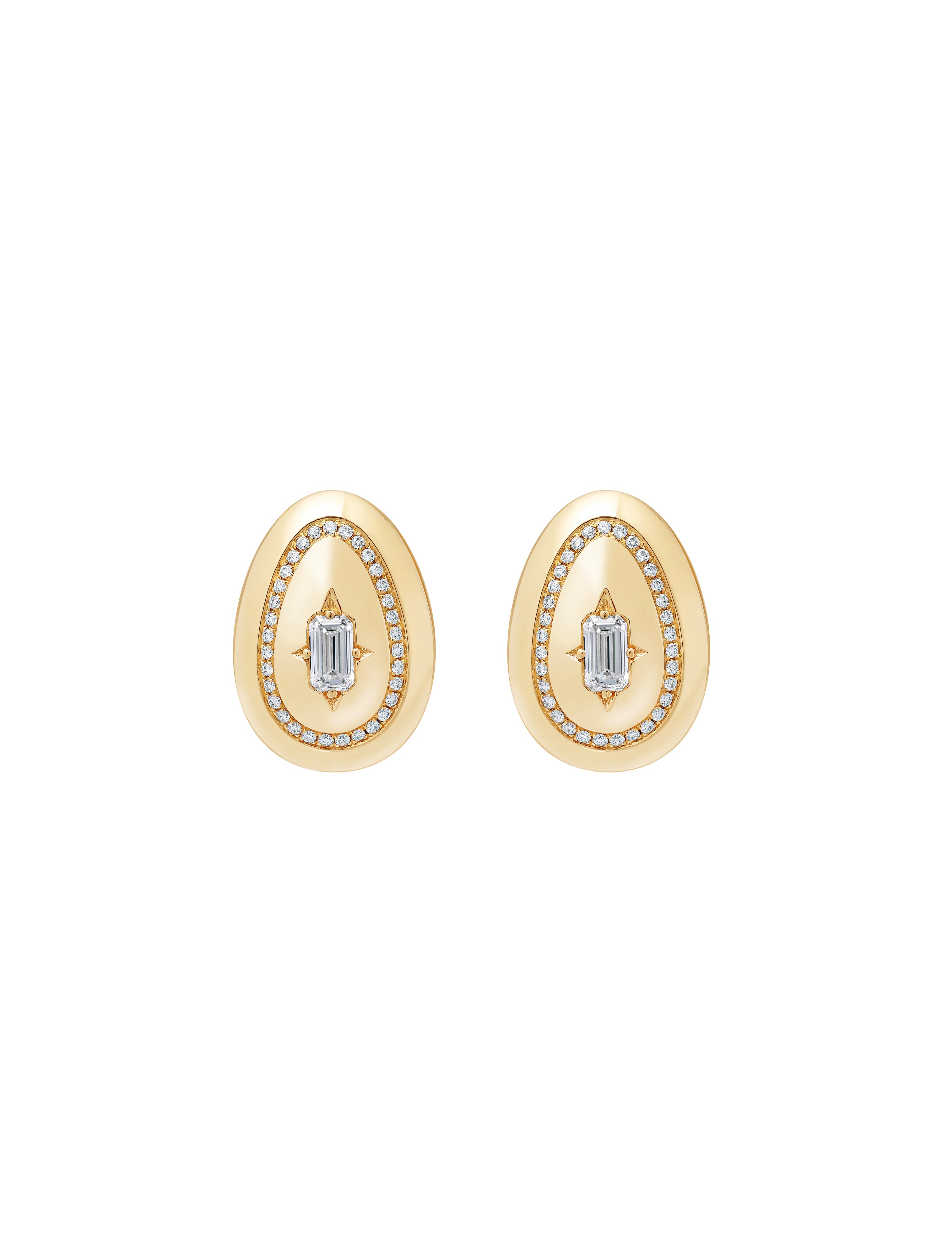 Cosmic Egg Diamond Earrings