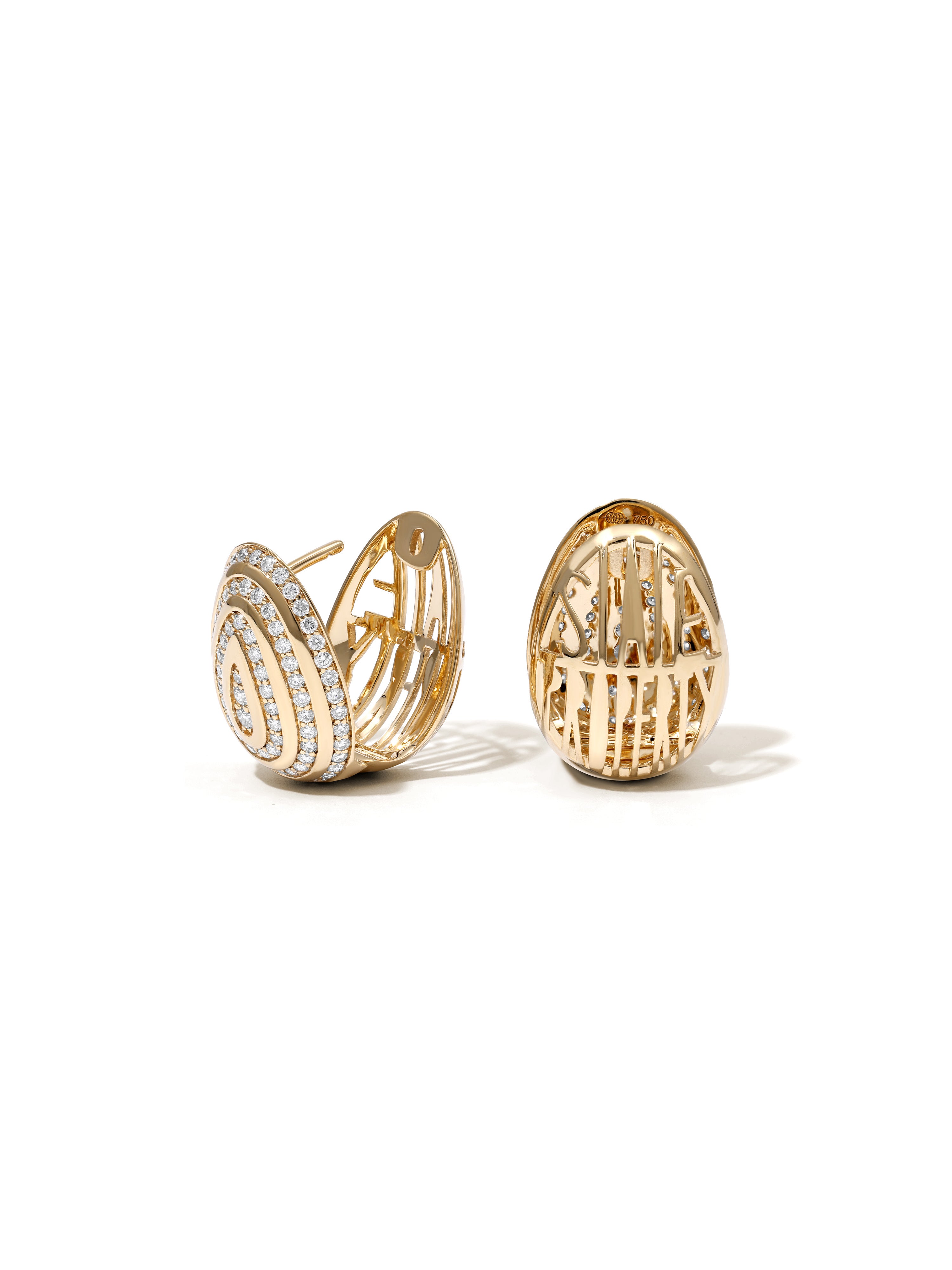 Cosmic Egg Diamond Orbit Earrings