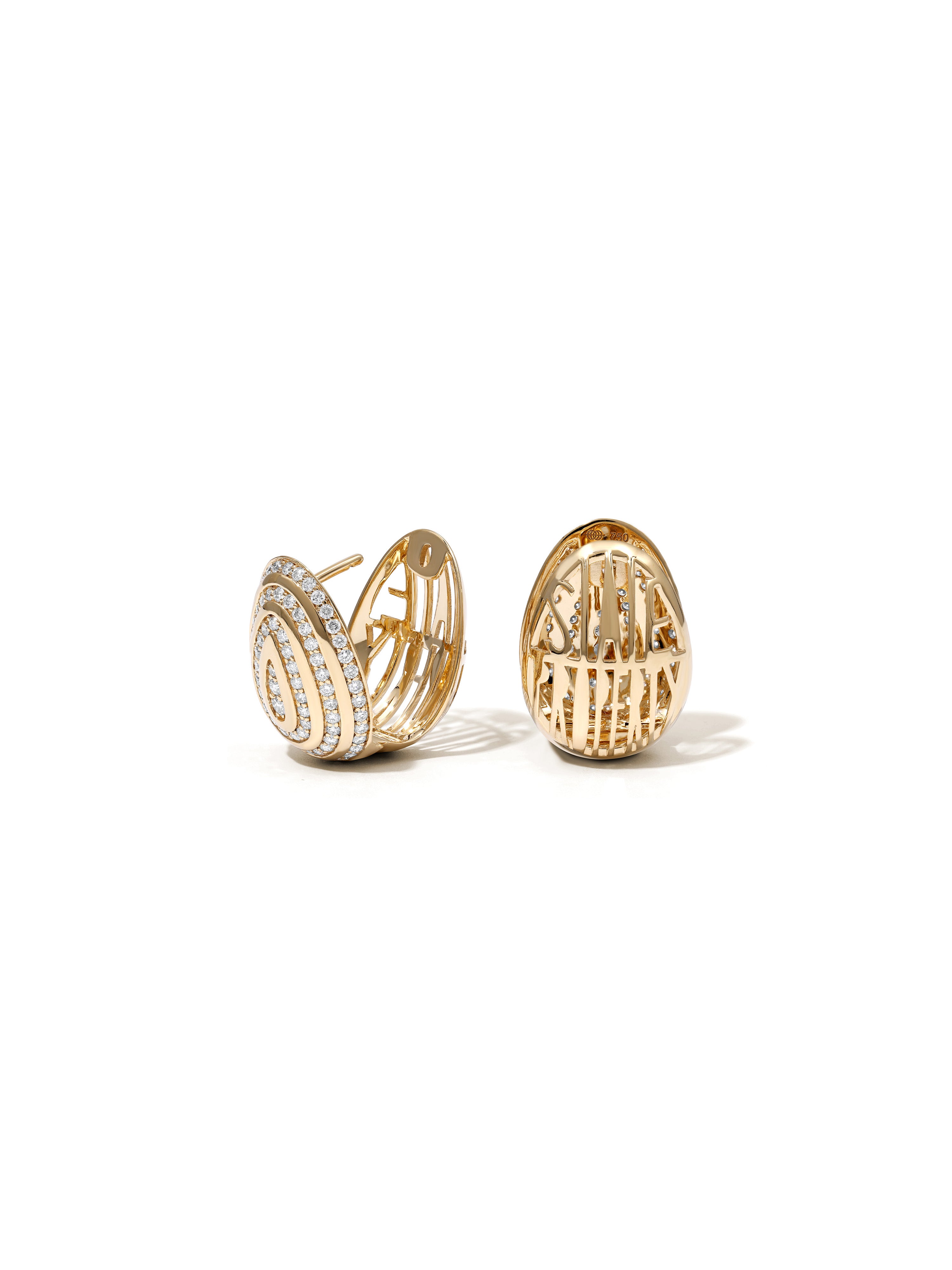 Cosmic Egg Diamond Orbit Earrings