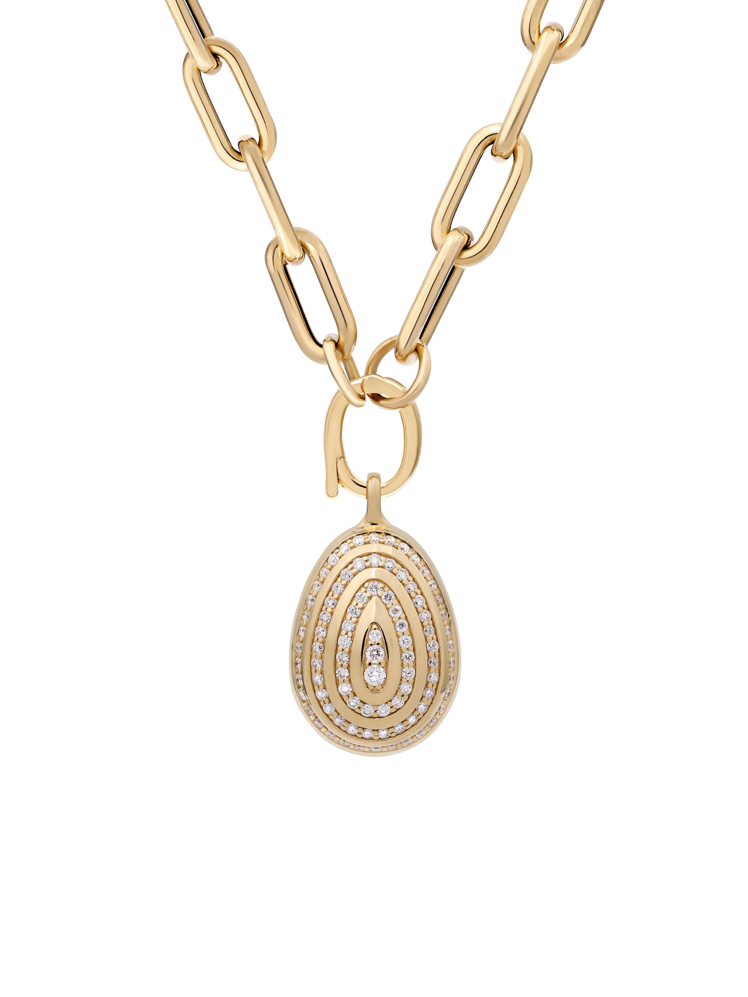Cosmic Egg Diamond Orbit Locket Pendant