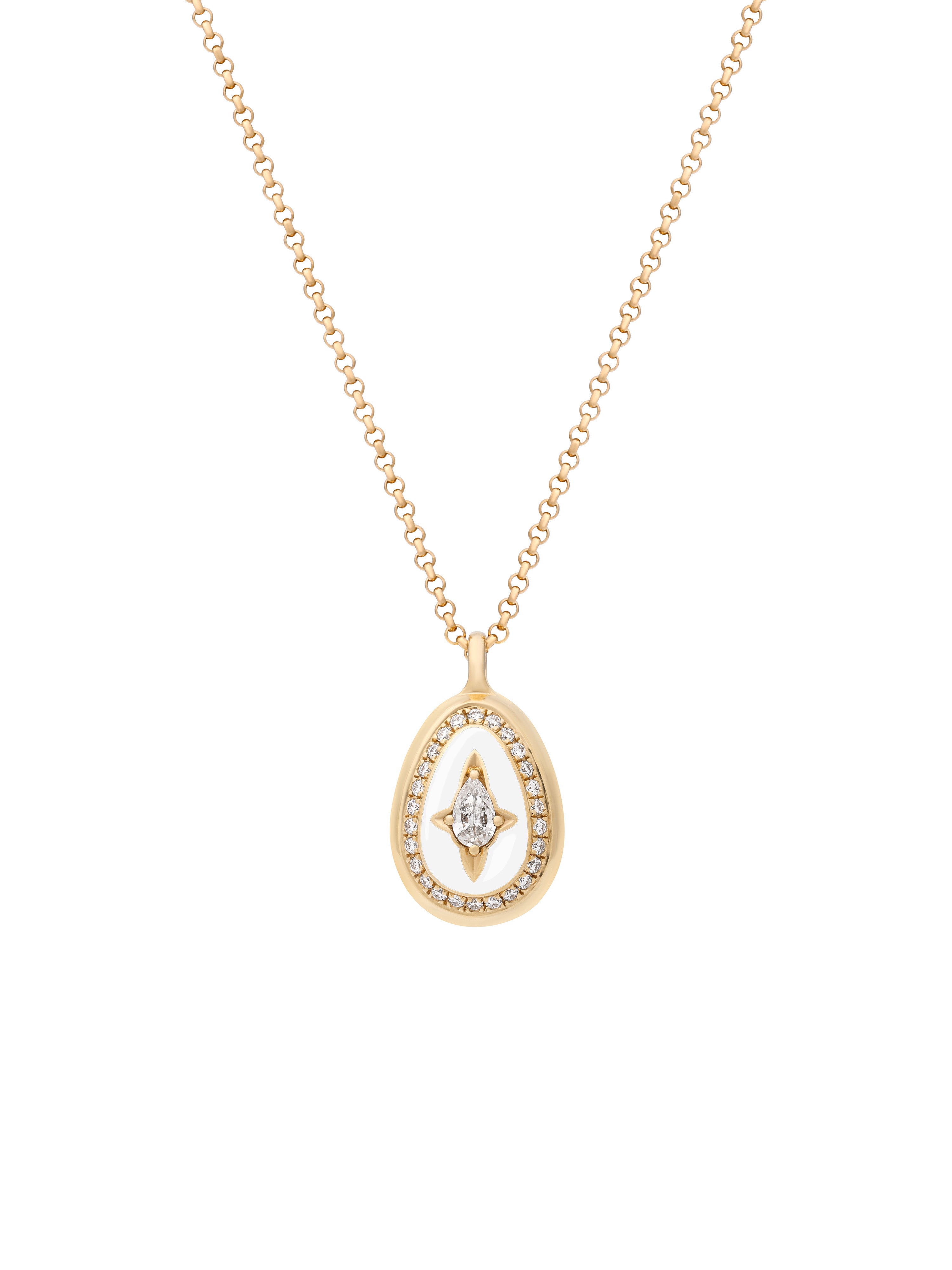 Cosmic Egg Minor Bone White Pendant