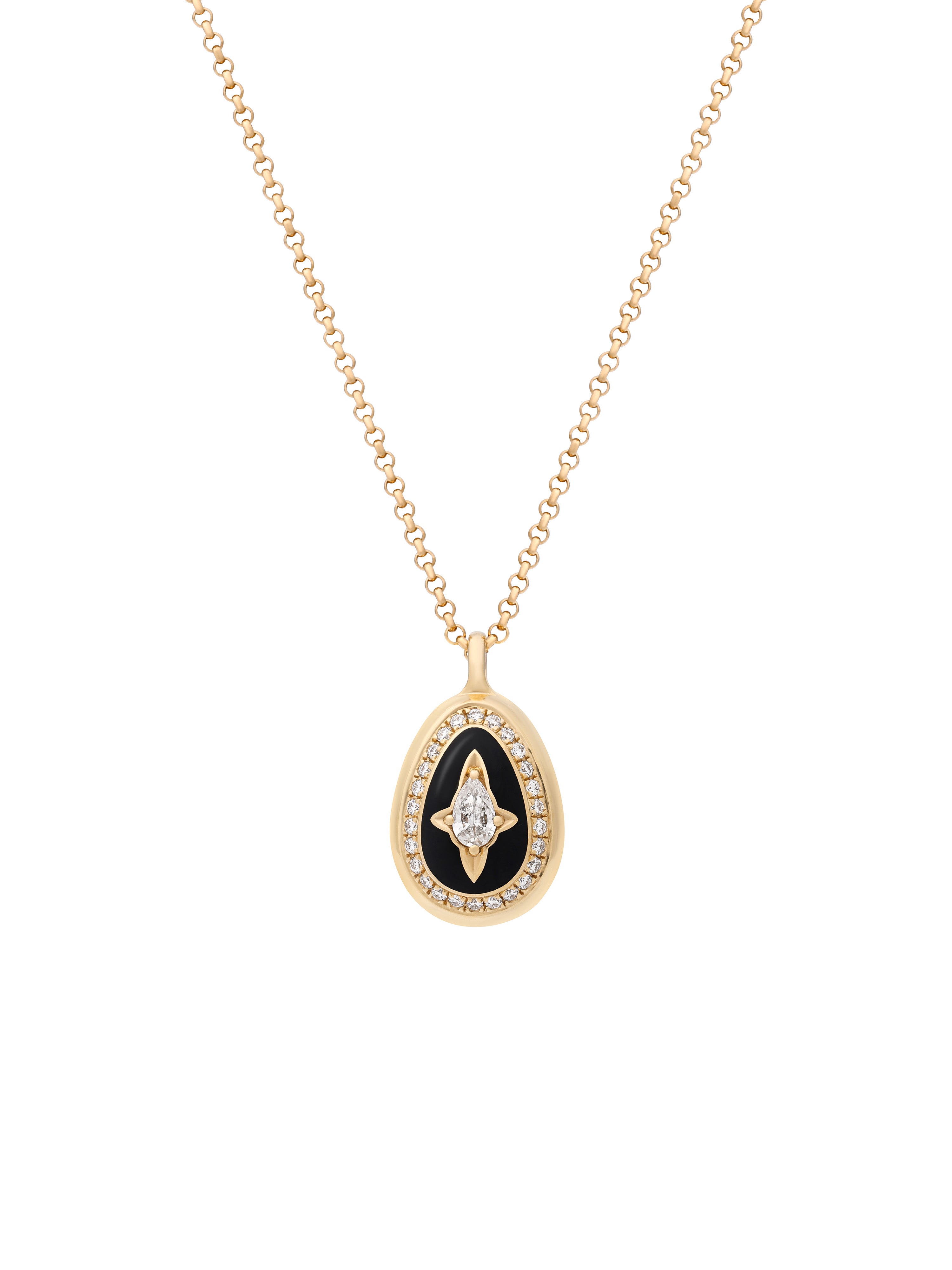 Cosmic Egg Minor Jet Black Pendant