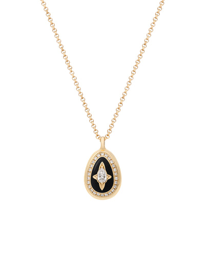 Cosmic Egg Minor Jet Black Pendant