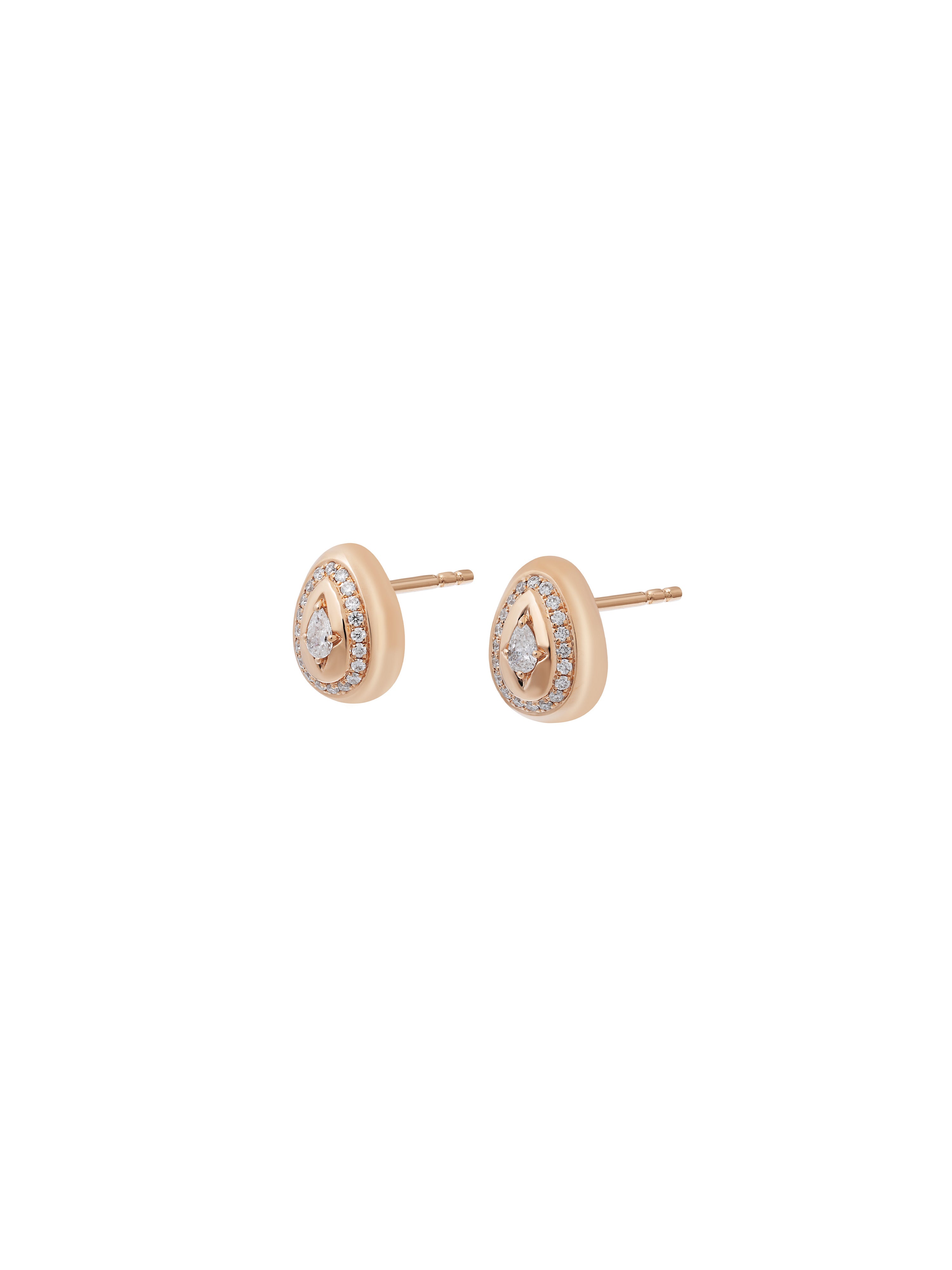 Cosmic Egg Petite Diamond Stud Earrings