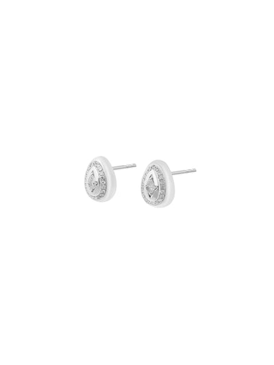 Cosmic Egg Petite Diamond Stud Earrings