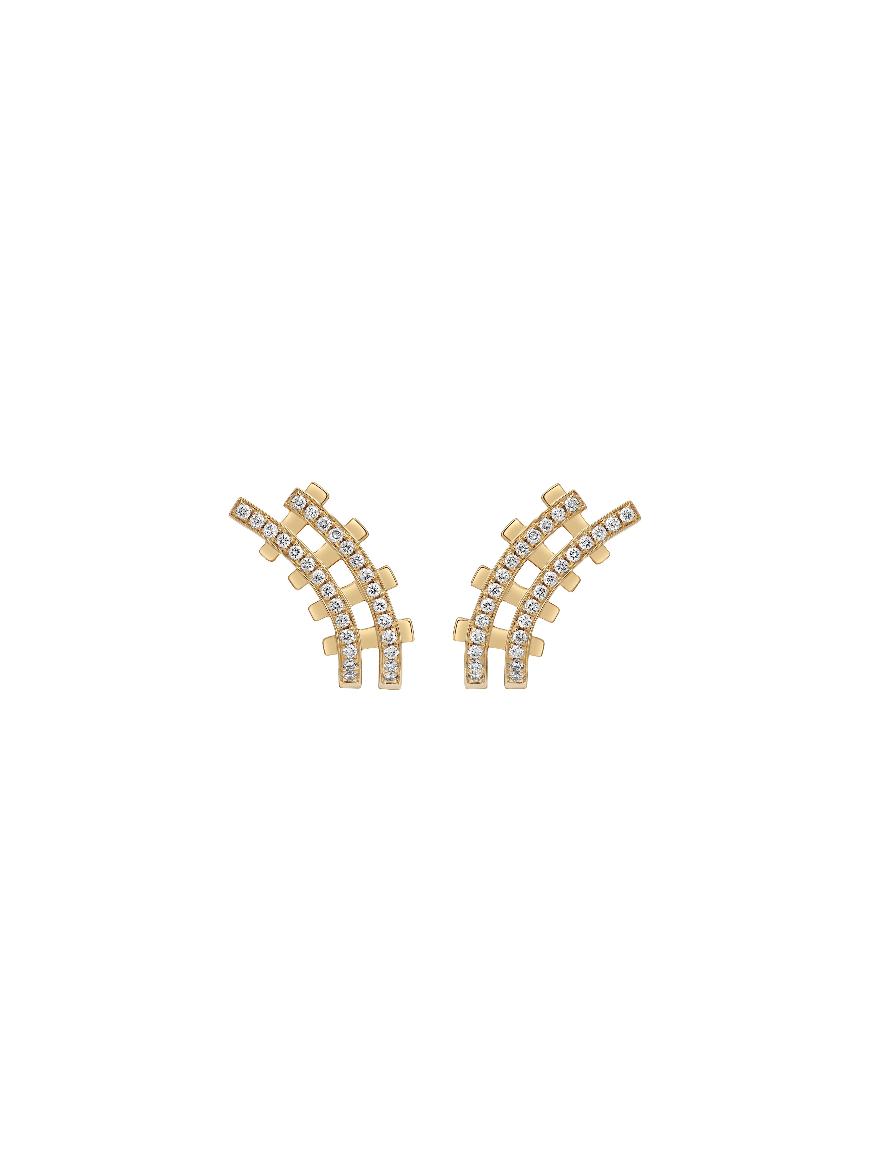 Railroad Pavé Minor Earrings