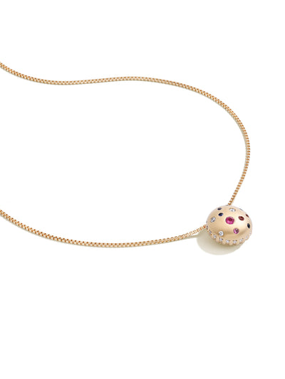 Toadstool Confetti Sapphire Pendant
