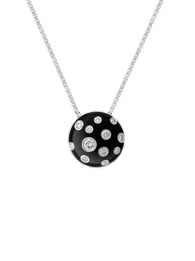 Toadstool Jet Black Pendant