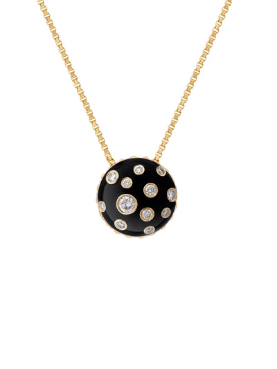 Toadstool Jet Black Pendant