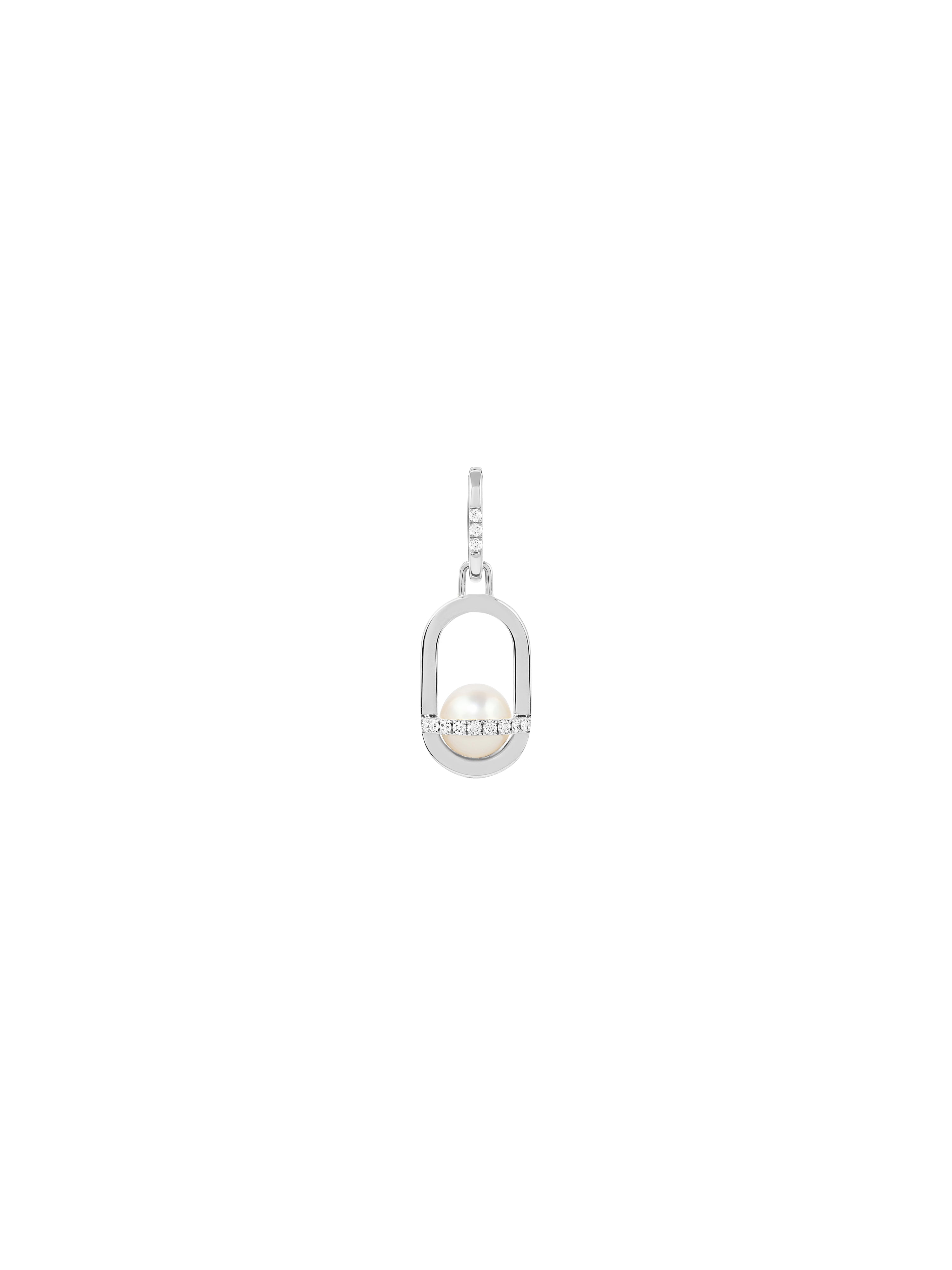 Allegory Pavé Pearl Pendant Drop Earrings