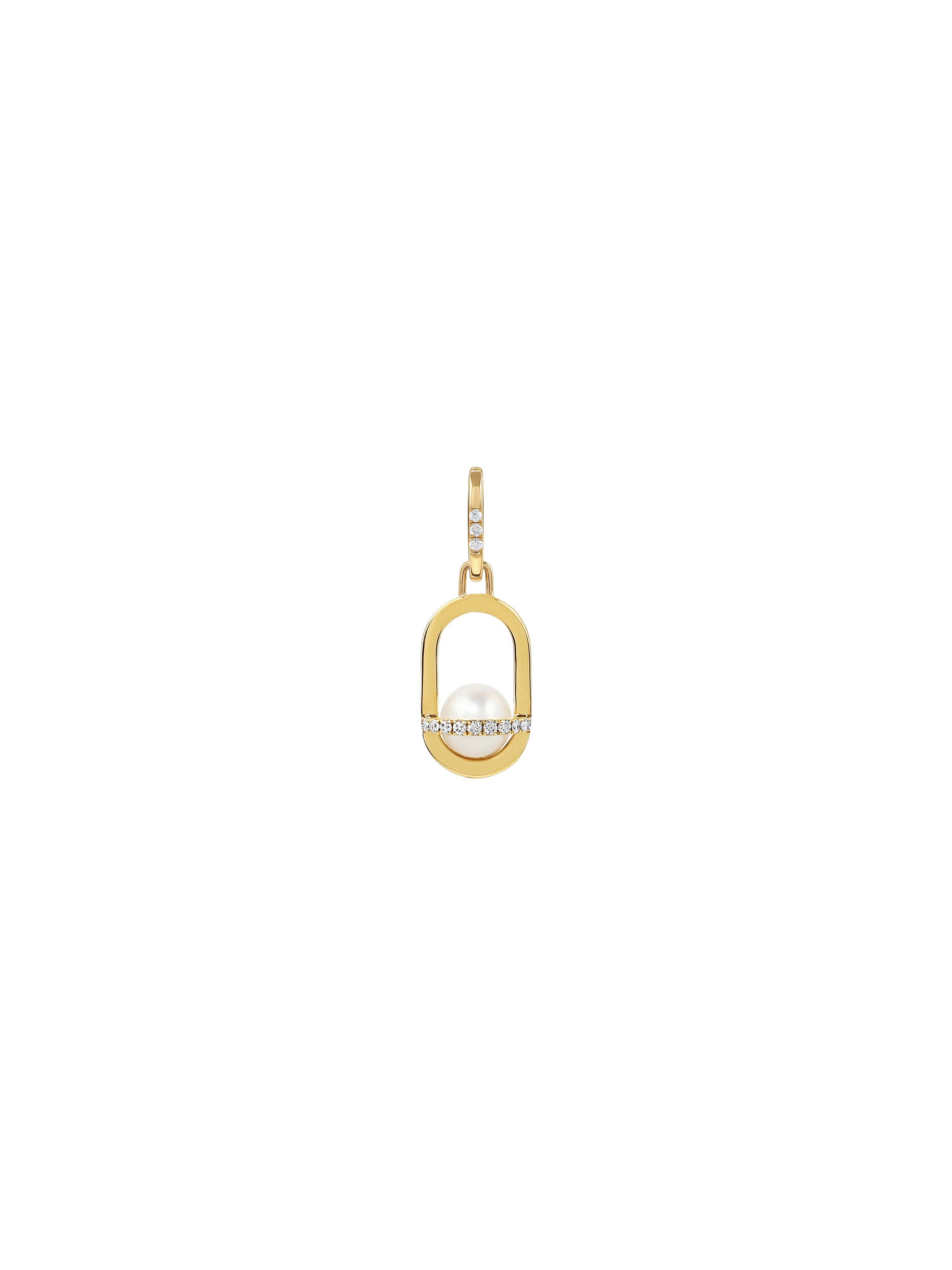 Allegory Pavé Pearl Pendant Drop Earrings