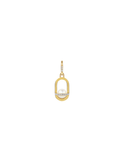 Allegory Pavé Pearl Pendant Drop Earrings