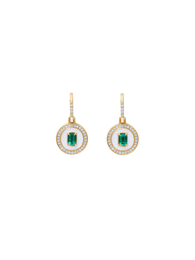 Aebi Snowdrop Pendant Drop Earrings