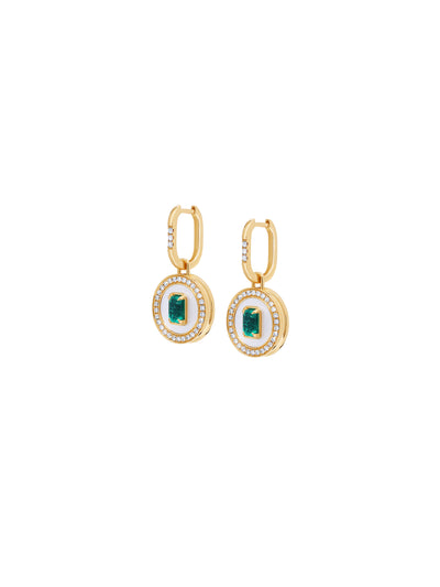 Aebi Snowdrop Pendant Drop Earrings