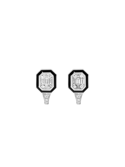 Cabot Jet Black Earrings