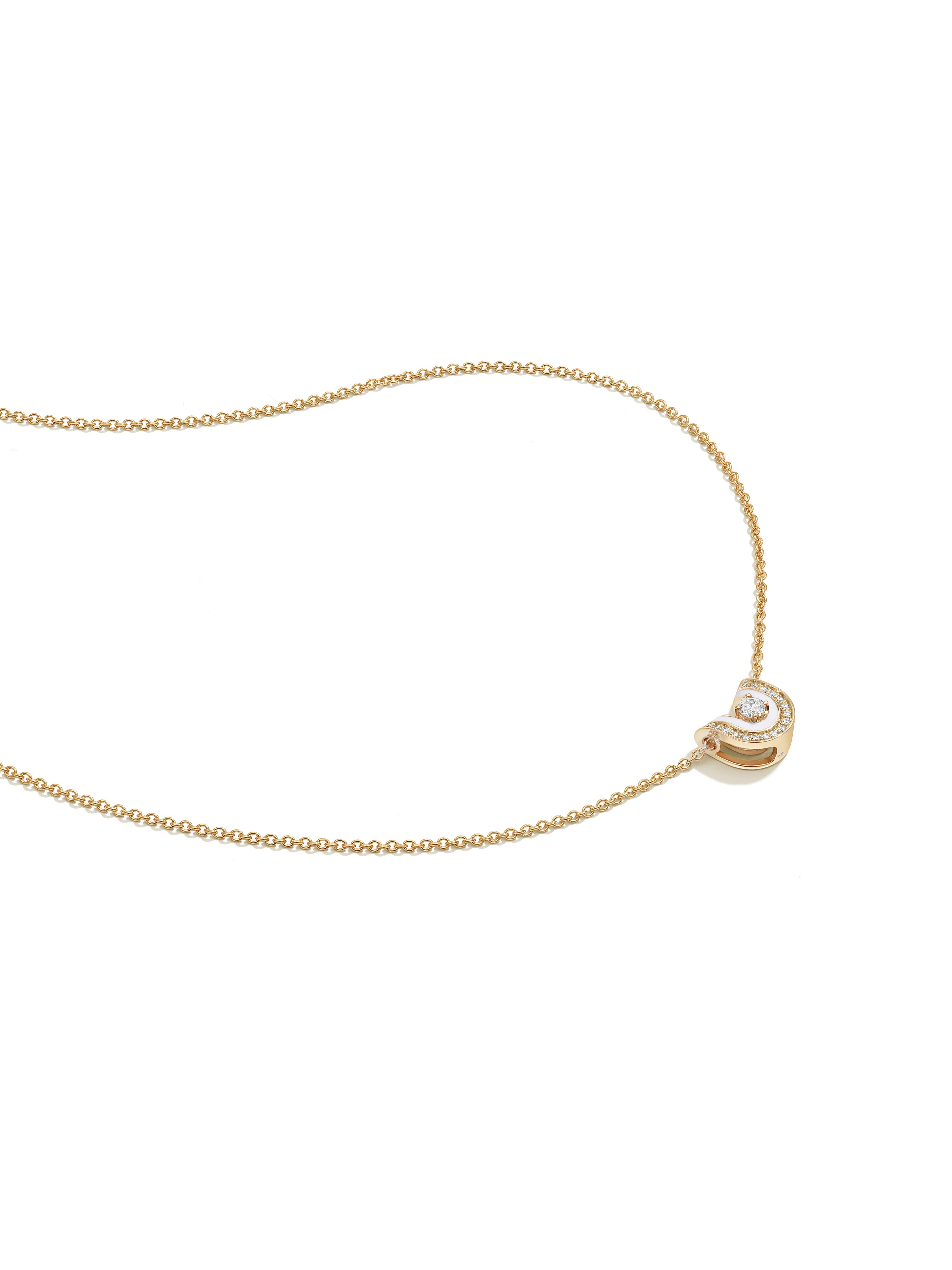 Dias Minor Bone White Pendant