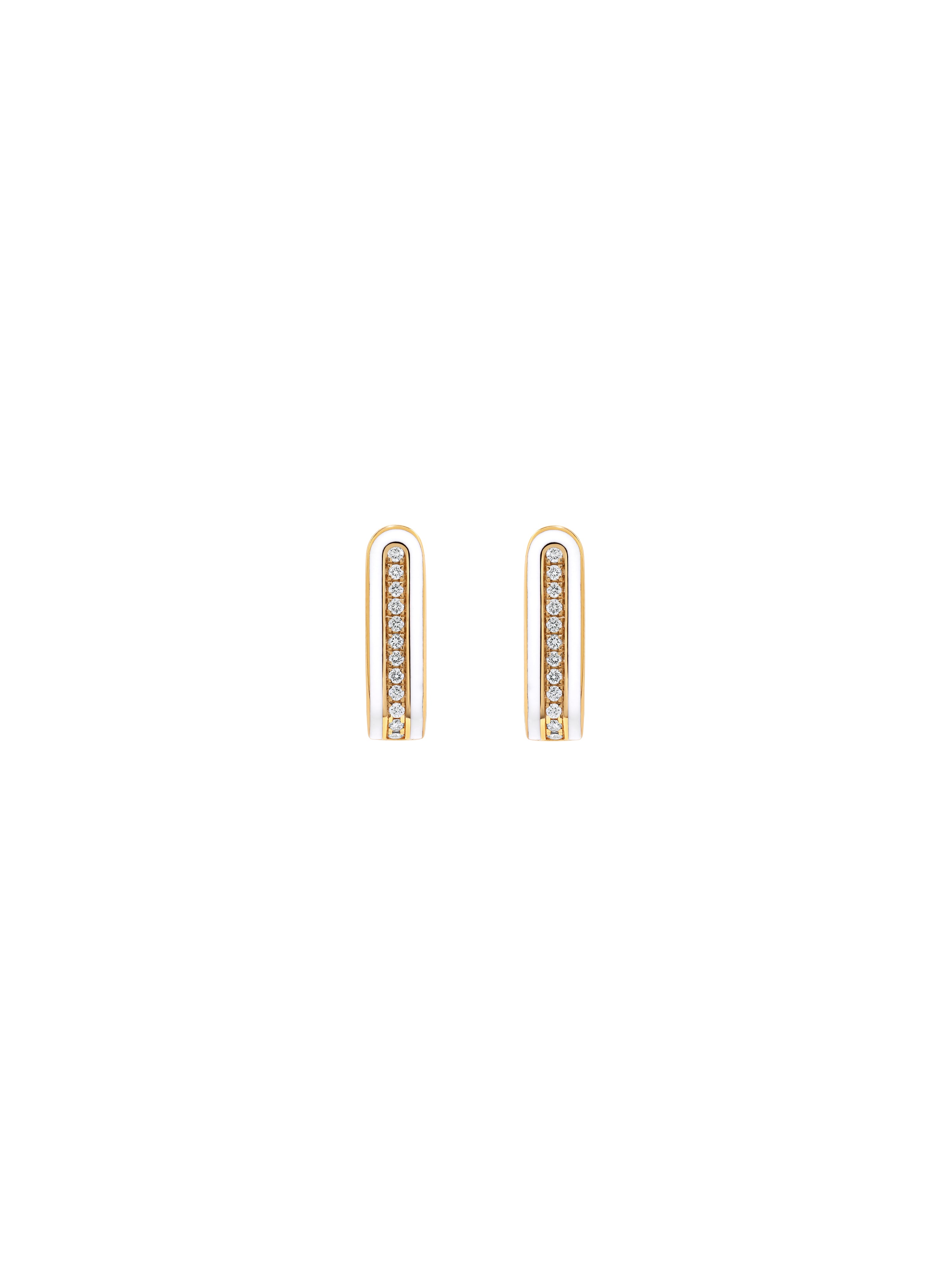 Hedin Bone White Earrings