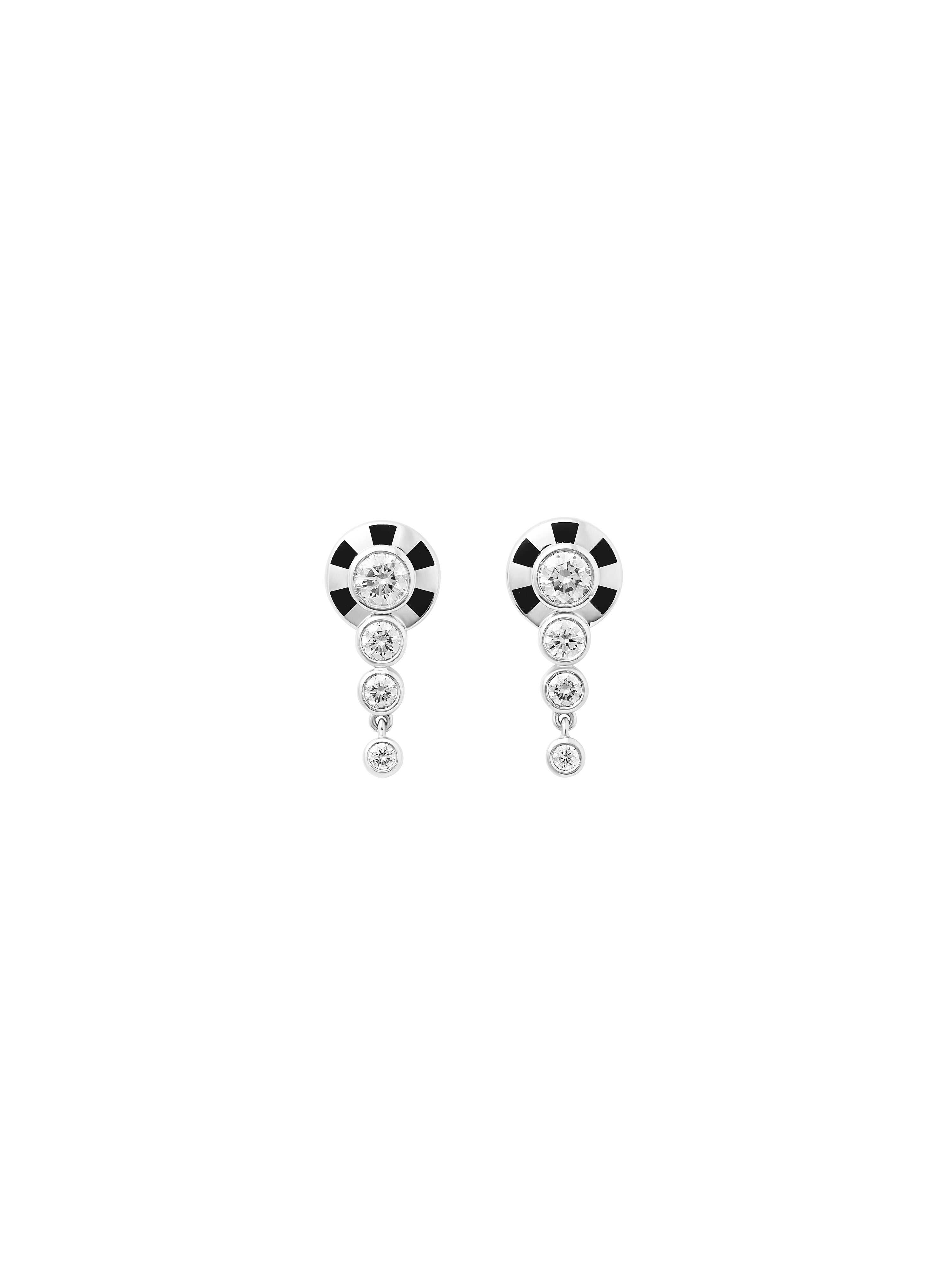 Lorenz Jet Black Fringe Earrings