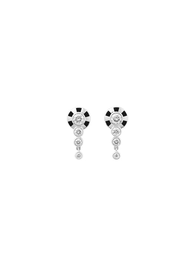Lorenz Jet Black Fringe Earrings