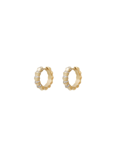 Borsh Minor Pavé Hoop Earrings