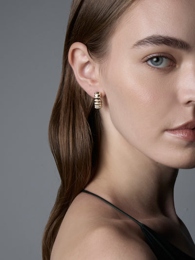 Borsh Pavé Hoop Earrings