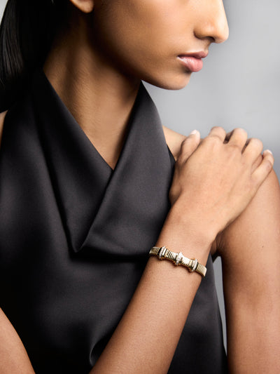 Raisina Diamond Station Tubogas Bracelet