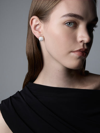 Toadstool Bone White Earrings