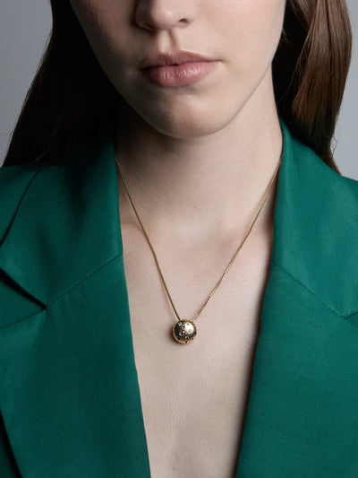 Toadstool Confetti Sapphire Pendant