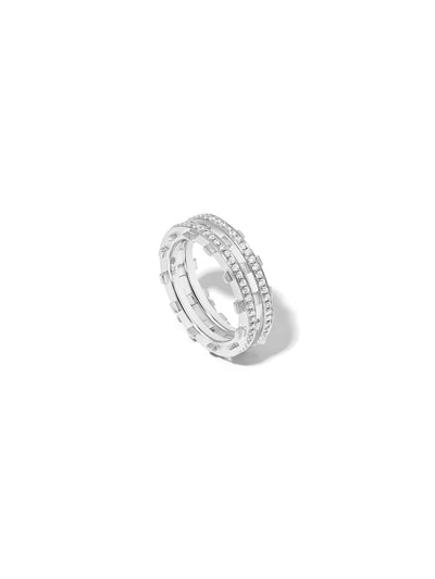 Railroad Pavé Ring