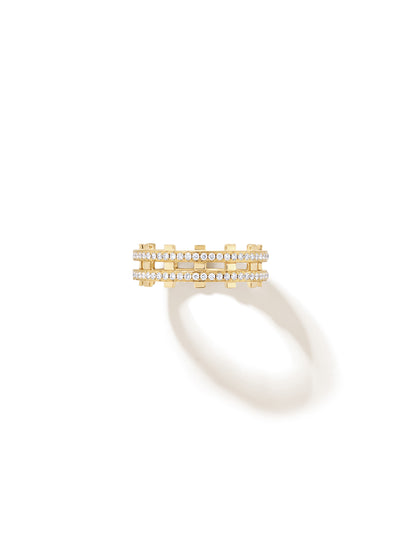 Railroad Pavé Ring