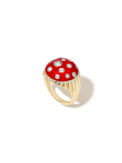 Toadstool Red Bombé Ring