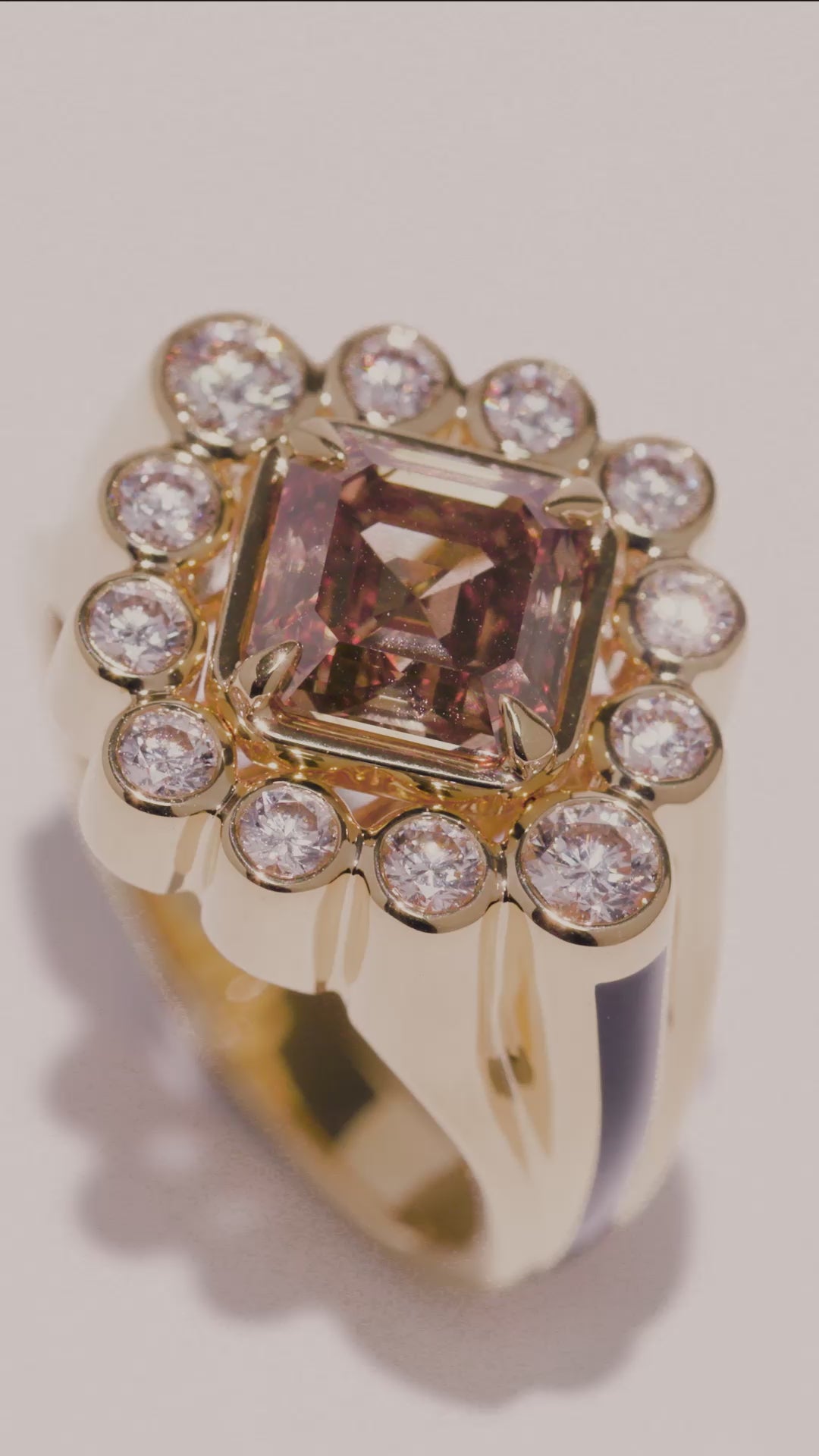 Sanssouci Bloom Whiskey Diamond Ring