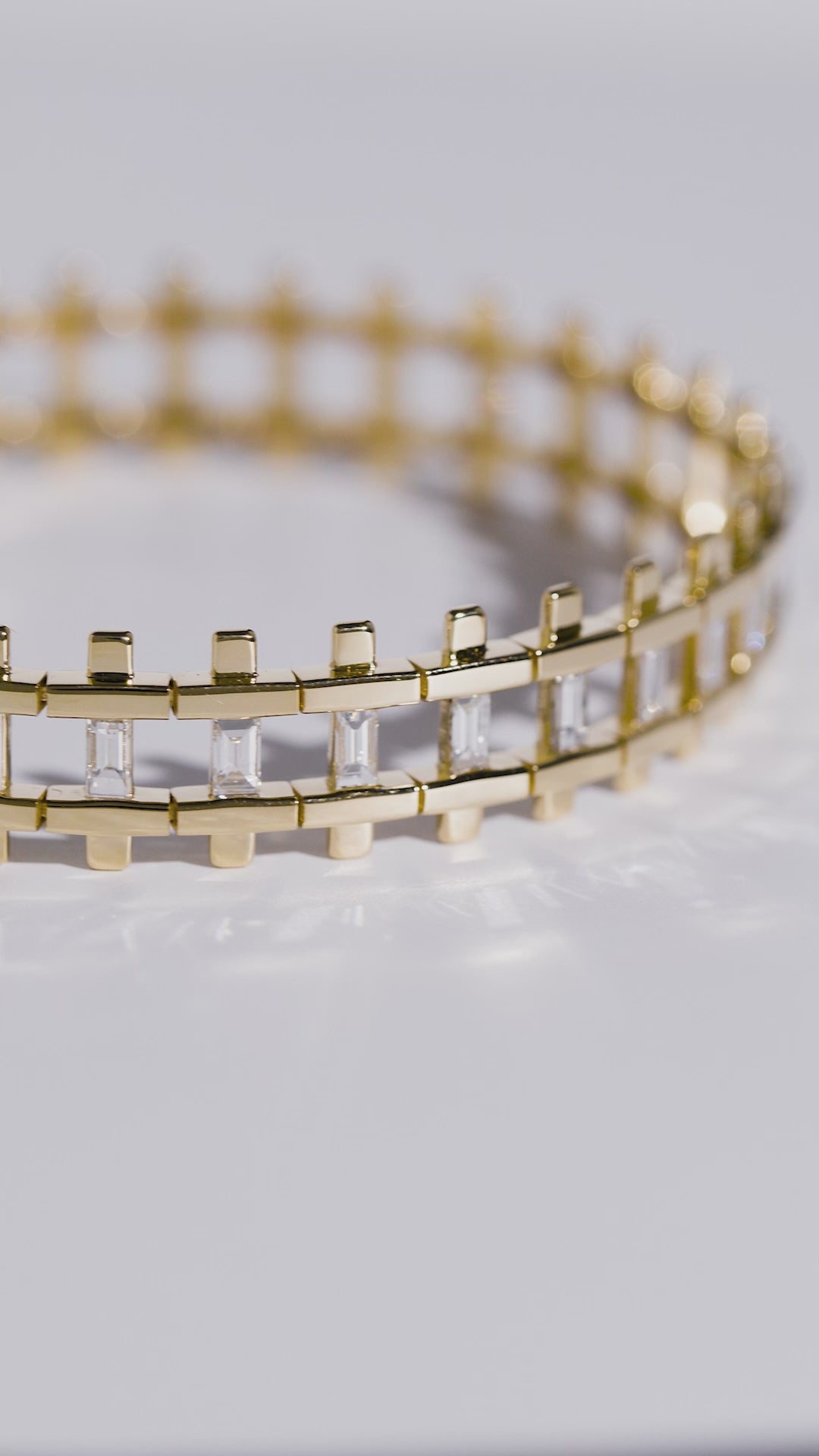 Railroad Diamond Bracelet