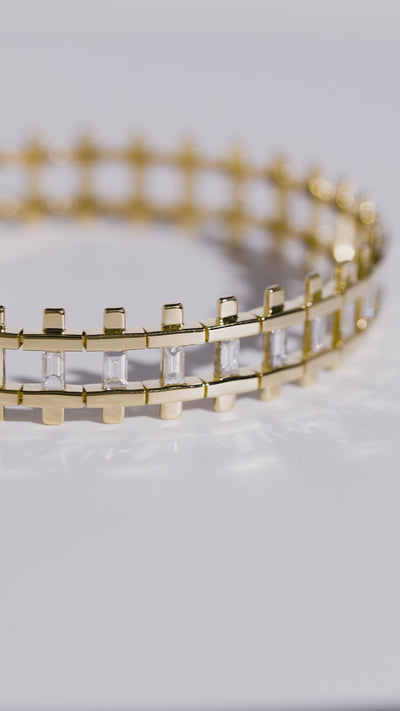 Railroad Diamond Bracelet