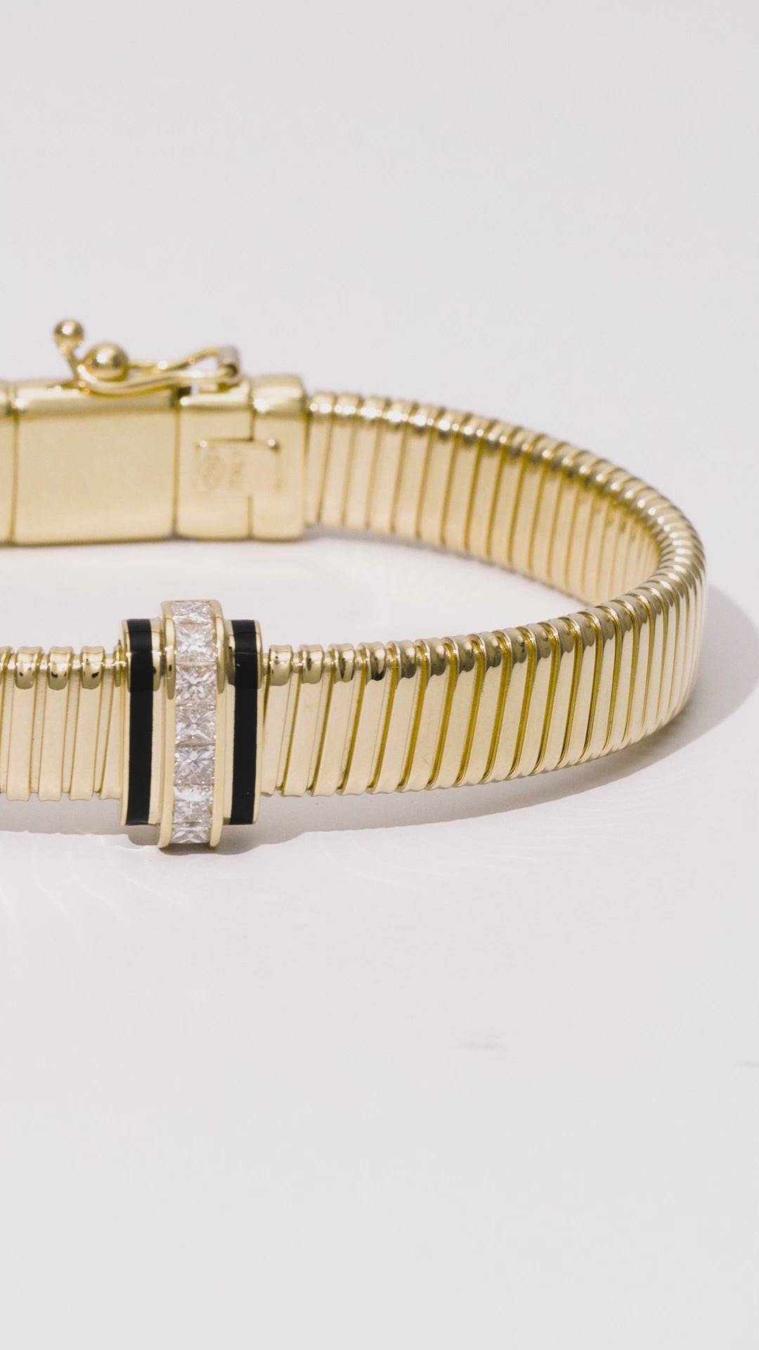Raisina Jet Black Tubogas Bracelet