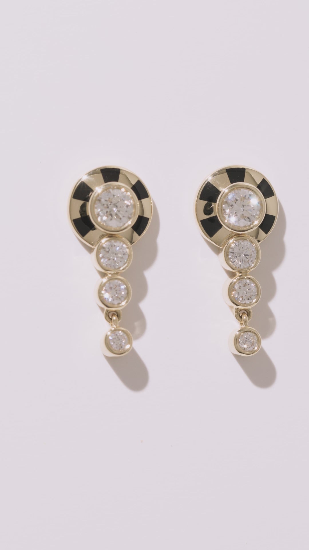 Lorenz Jet Black Fringe Earrings