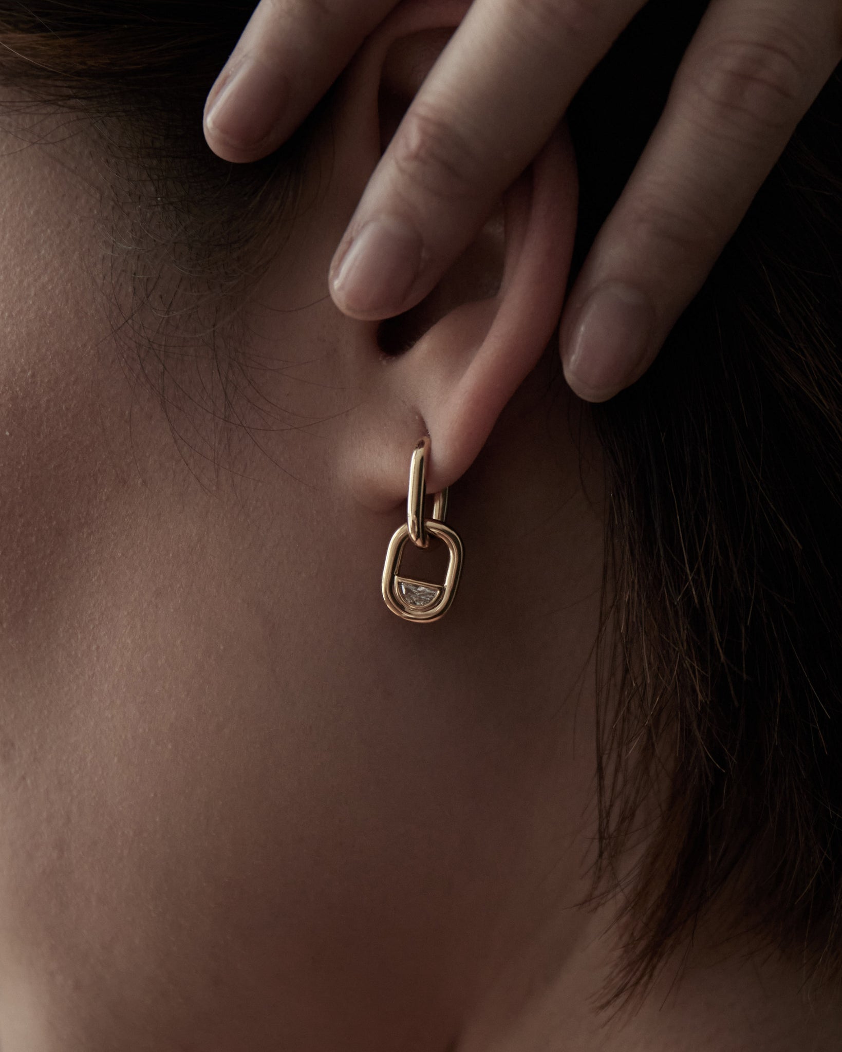 Edessa Diamond Pendant Drop Earrings