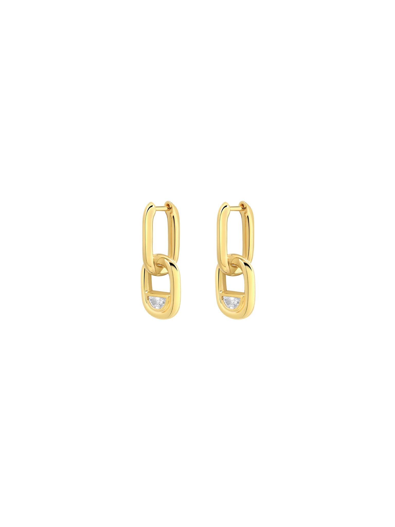 Edessa Diamond Pendant Drop Earrings