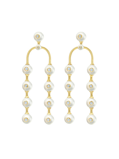 Nemara Grand Pearl Drop Earrings