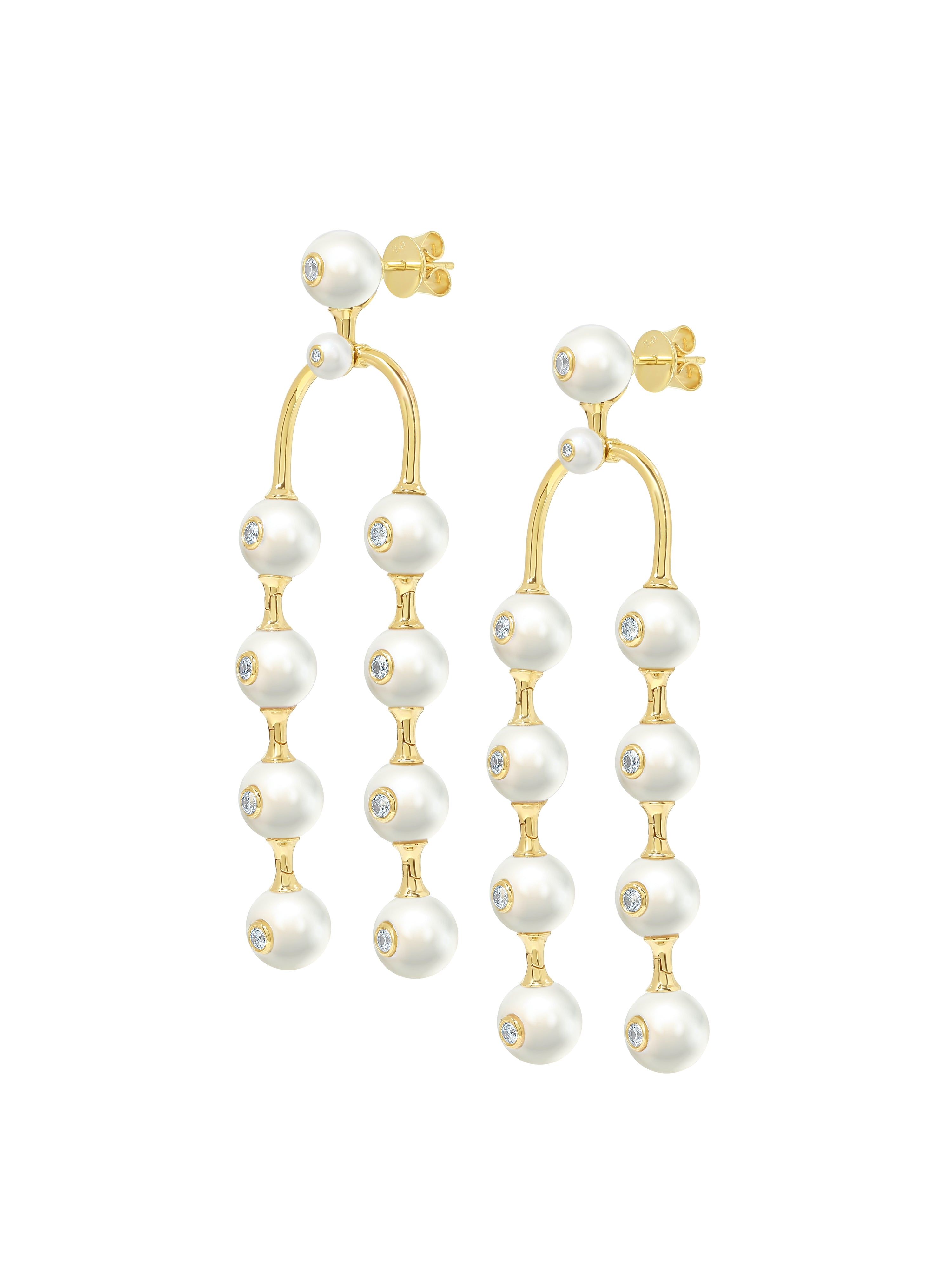 Nemara Grand Pearl Drop Earrings