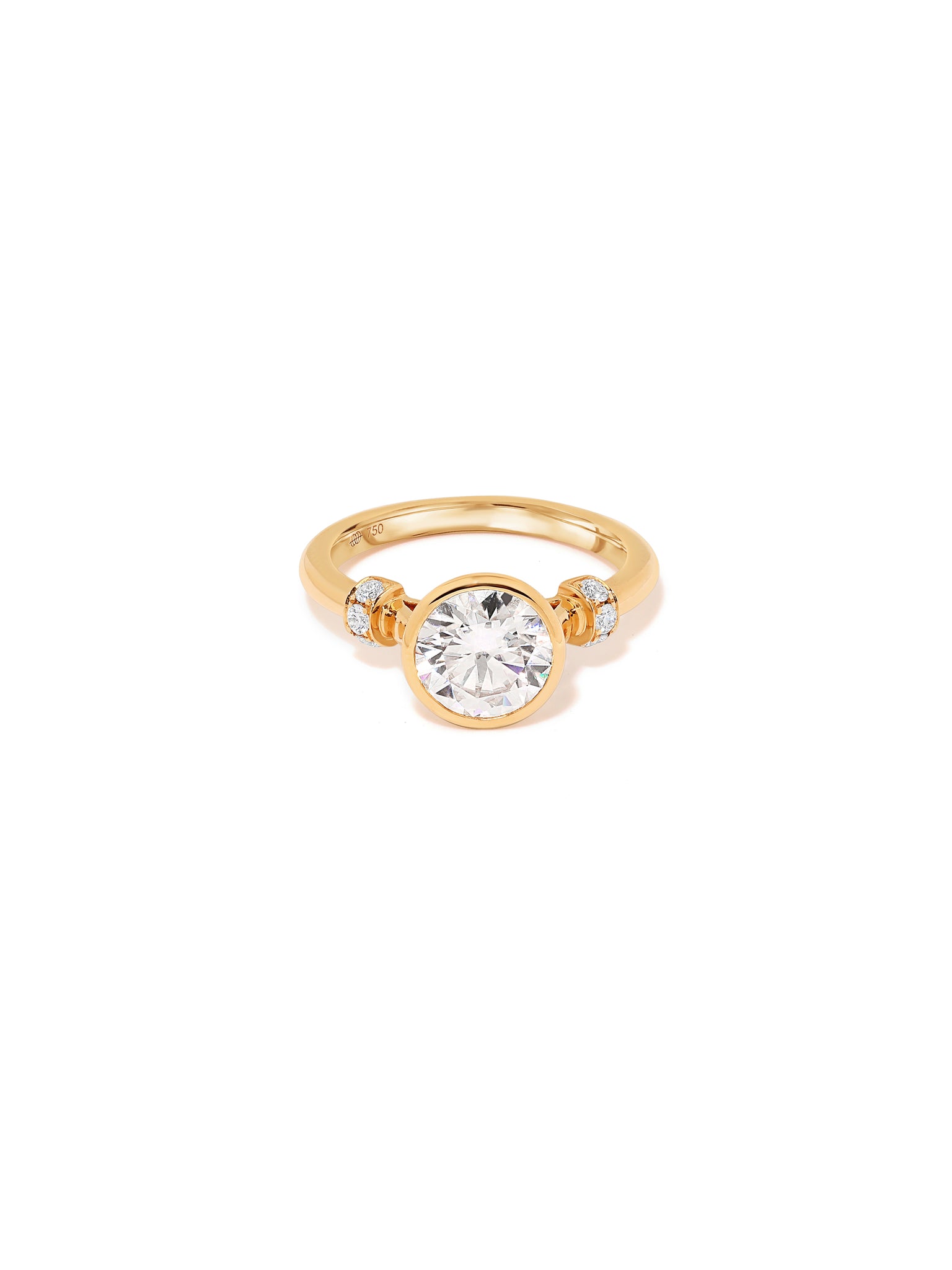 Picot Epaulette Diamond Ring