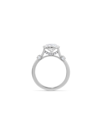Picot Epaulette Diamond Ring