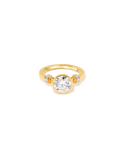 Picot Epaulette Diamond Ring