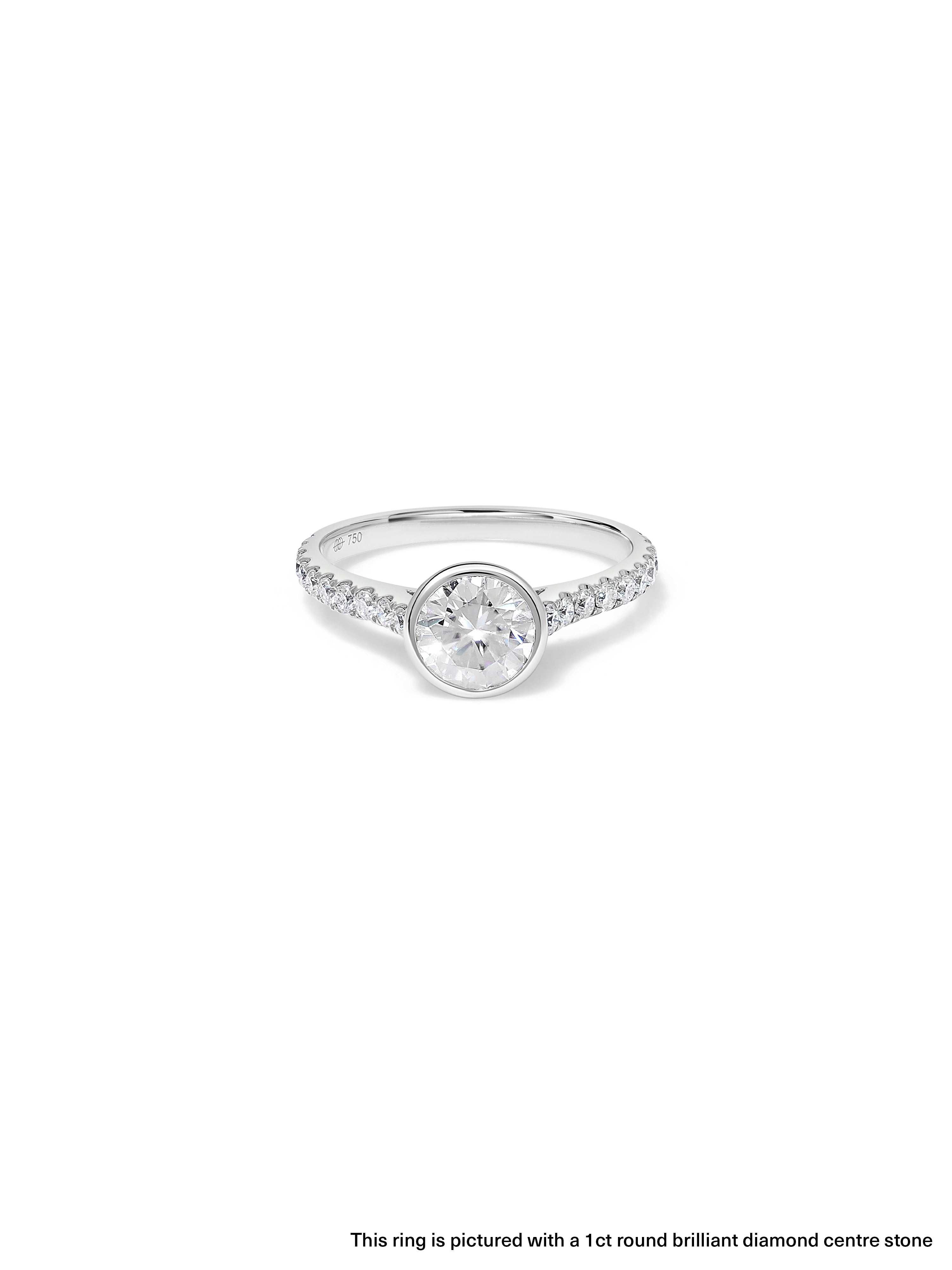 Picot Pavé Diamond Ring