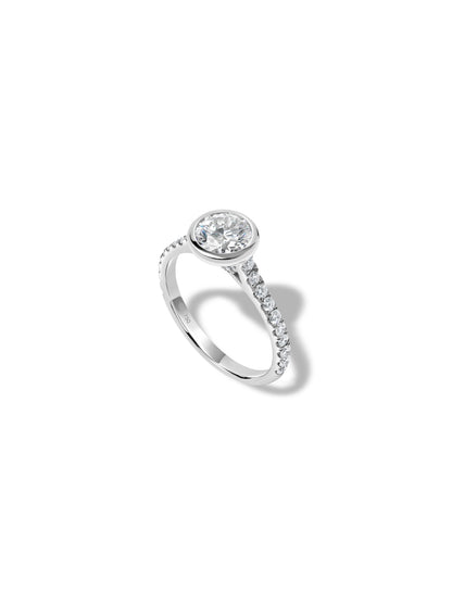 Picot Pavé Diamond Ring