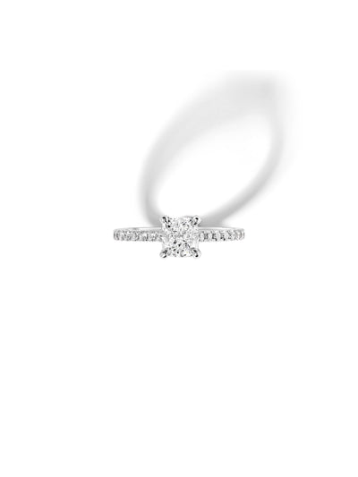 Spectre Pavé Cushion Diamond Ring