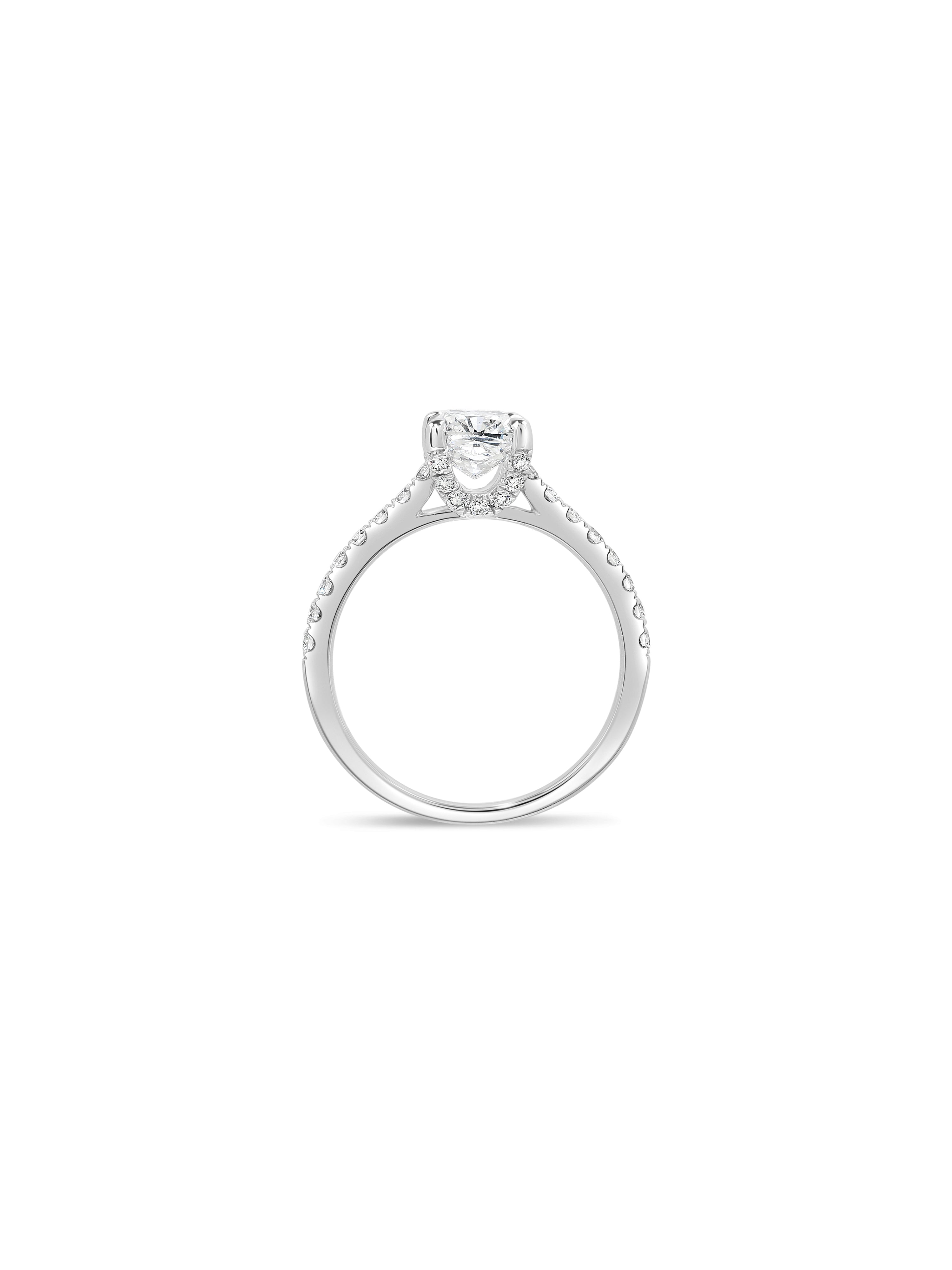 Spectre Pavé Cushion Diamond Ring