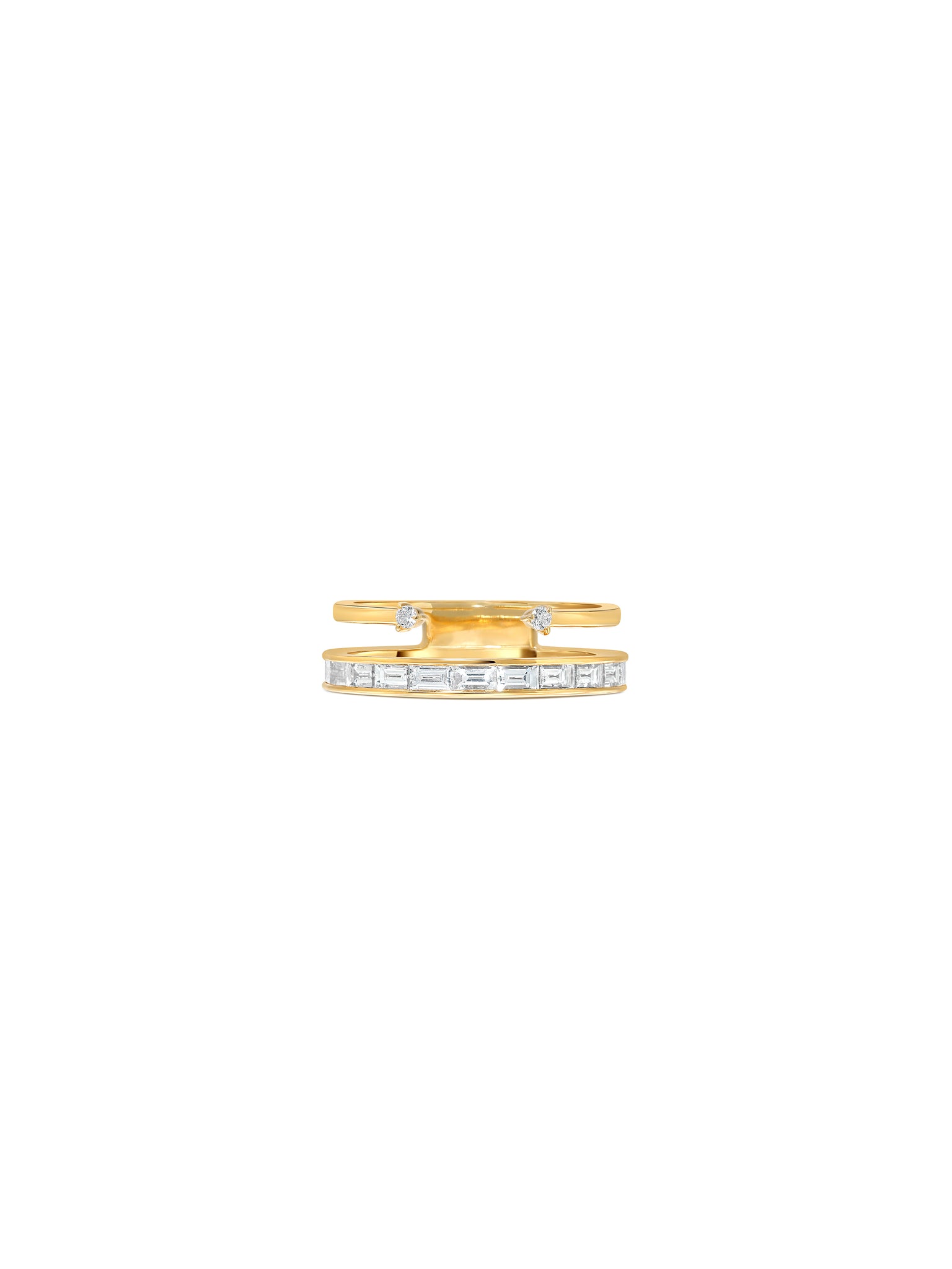 Oxford Pin-Point Stacked Ring