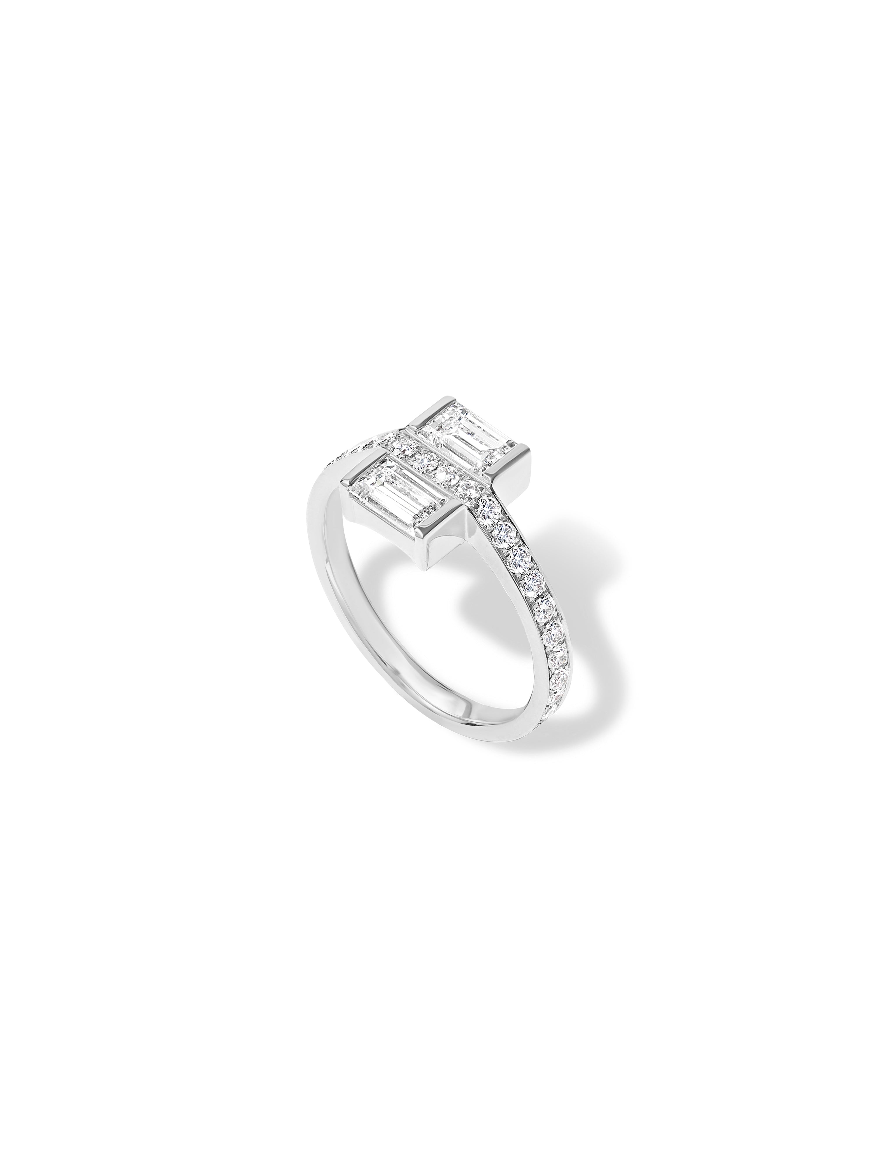 Equinox Baguette Diamond Ring