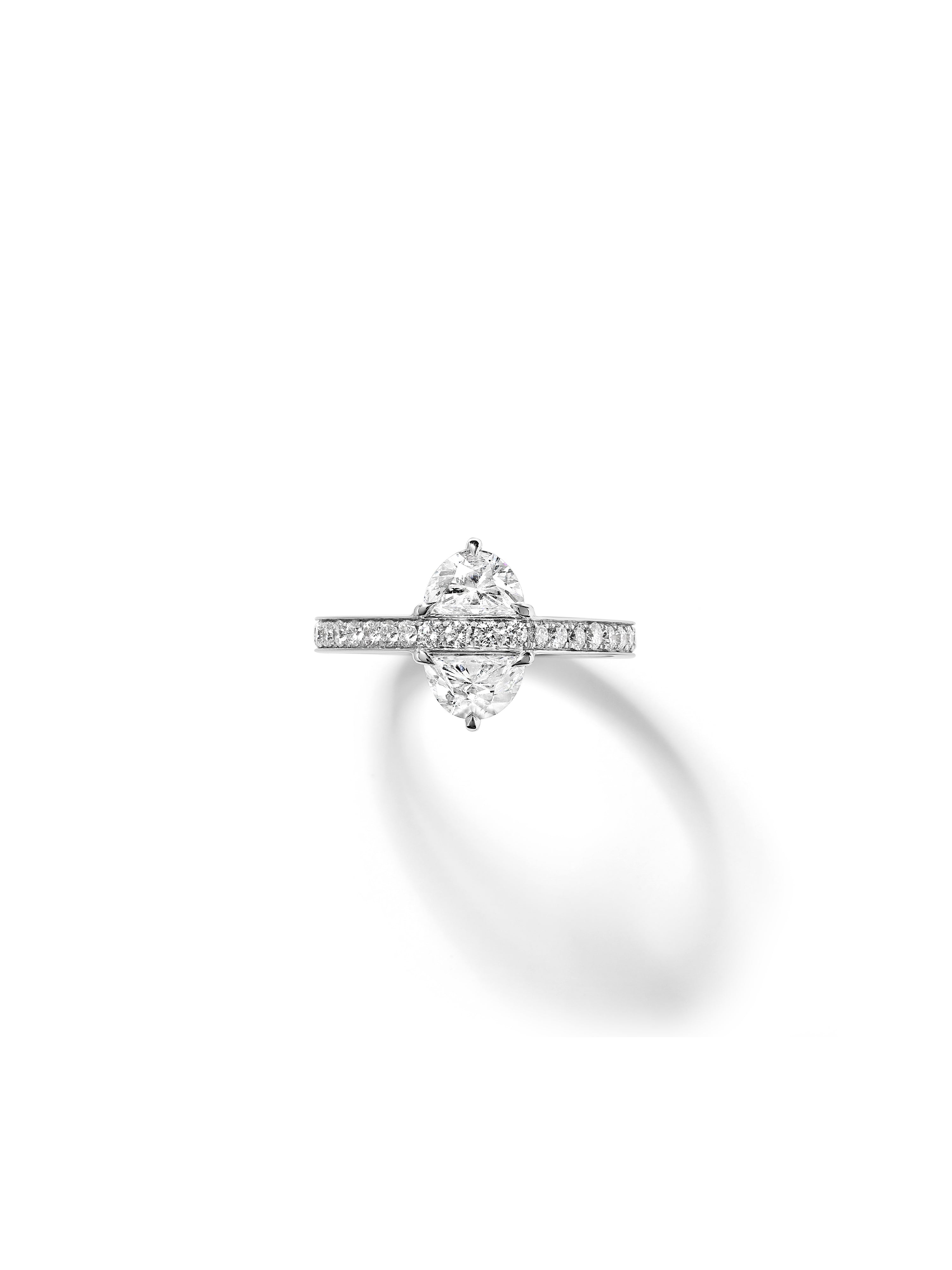 Equinox Half-moon Diamond Ring